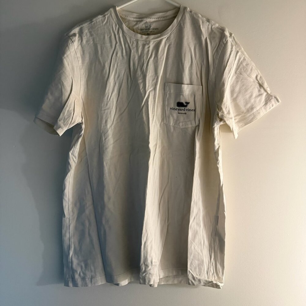Vineyard Vines Bermuda Pocket Tee - Off-White/Cream